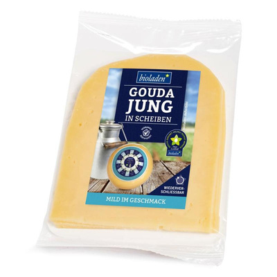 Produktfoto zu Gouda jung in Scheiben von bioladen