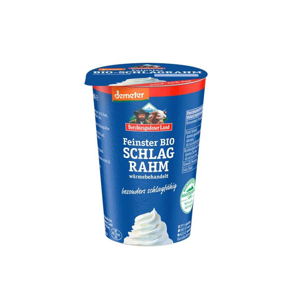 Produktfoto zu Schlagsahne im Becher von Berchtesgadener Land Bio