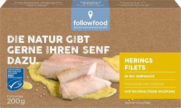 Produktfoto zu Herings Filets in Senfsauce von followfood