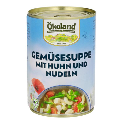 Produktfoto zu Gemüsesuppe mit Huhn von Ökoland