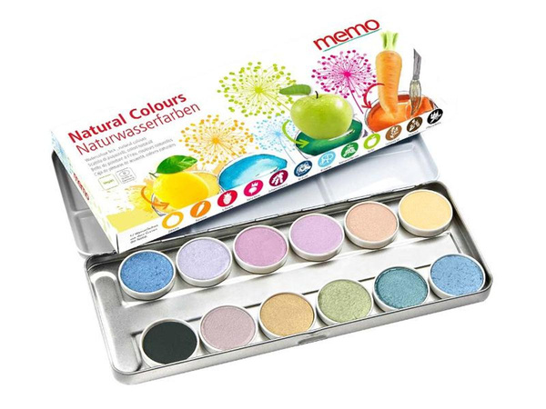 Produktfoto zu Naturfarbenkasten von Memo