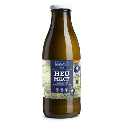 Produktfoto zu Heumilch Kuh und Kalb Demeter 3,8% von bioladen