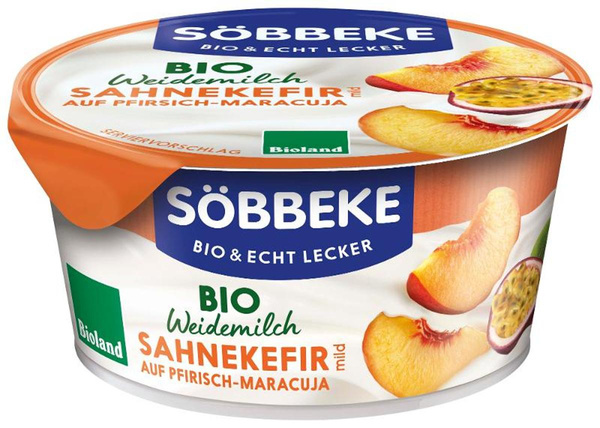Produktfoto zu Sahnekefir auf Pfirsich Maracuja von Söbbeke
