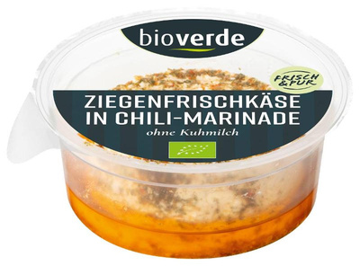 Produktfoto zu Ziegenfrischkäse Chili Marinade von bio-verde
