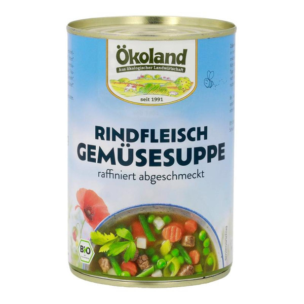 Produktfoto zu Rindfleisch Gemüsesuppe von Ökoland