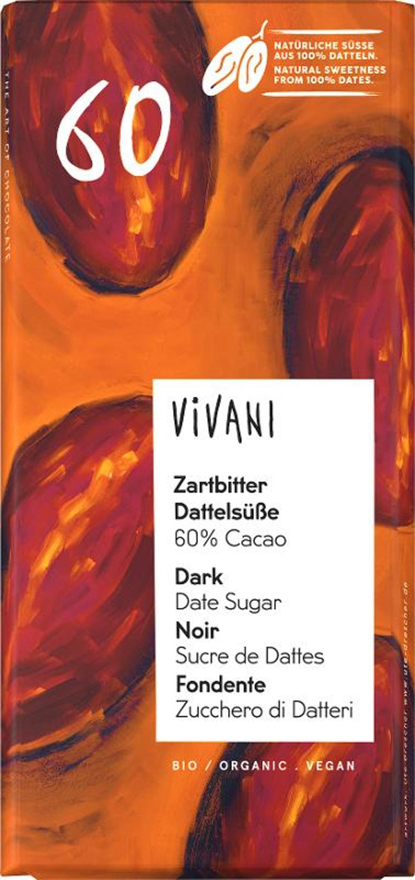 Produktfoto zu Zartbitter Dattelsüße von Vivani