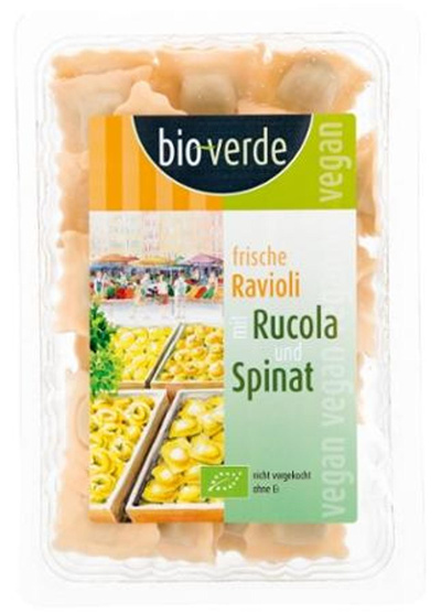 Produktfoto zu Ravioli Rucola-Spinat-Füllung von bio-verde