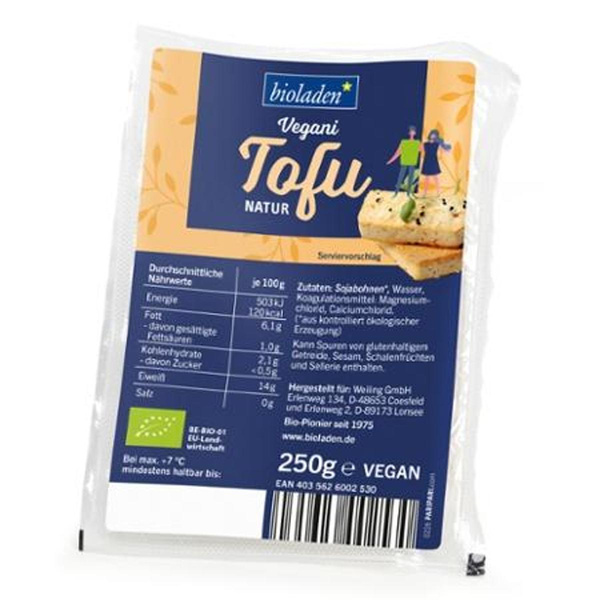 Produktfoto zu Tofu natur VEGANI von bioladen