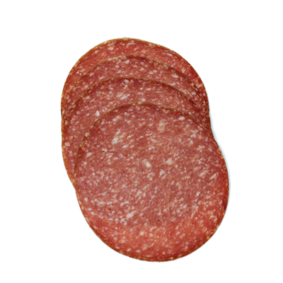 Produktfoto zu Salami mit Knoblauch, geschnitten, ca. 150g von Fleischerei Burchhardt