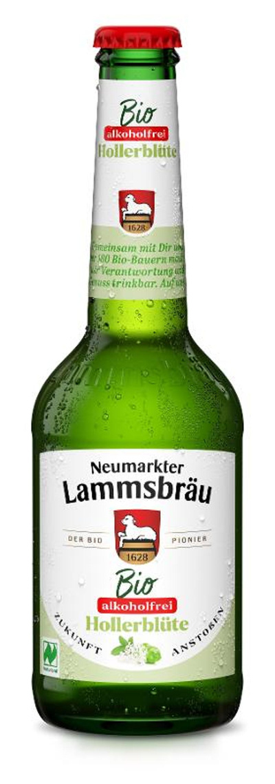 Produktfoto zu 10er Kasten Lammsbräu alkoholfrei Hollerblüte