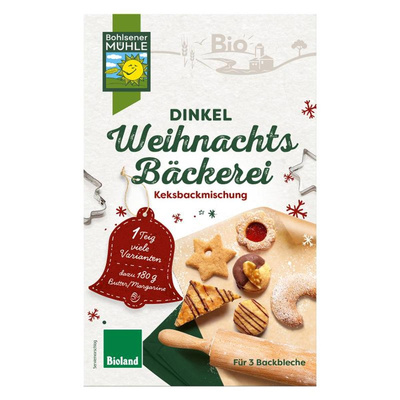 Produktfoto zu Weihnachtsbäckerei Backmischung von Bohlsener Mühle