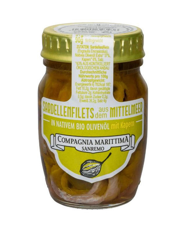 Produktfoto zu Sardellenfilets Kapern von Compagnia Marittima Sanremo