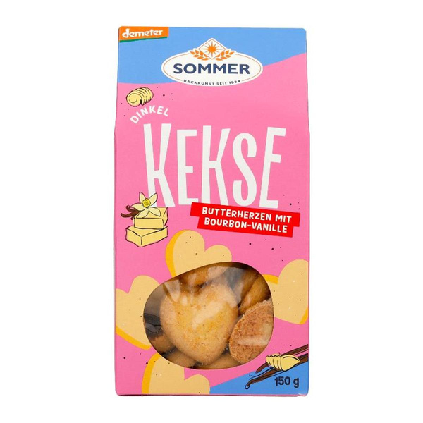 Produktfoto zu Dinkel Butter Herzen Kekse