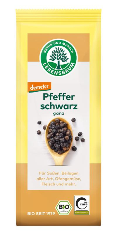 Produktfoto zu Pfeffer schwarz, ganz von Lebensbaum