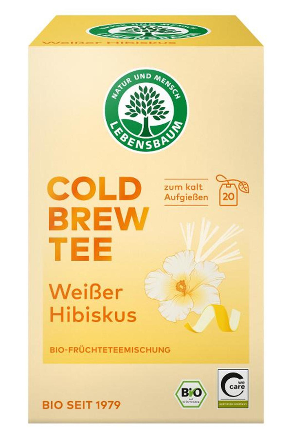 Produktfoto zu Cold Brew Weißer Hibiskus von LEBENSBAUM