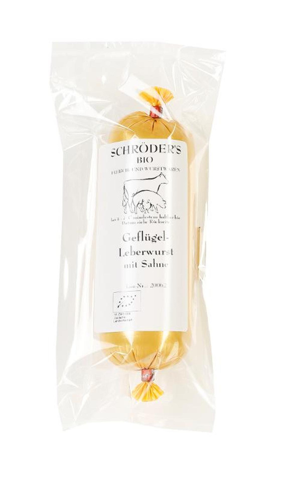 Produktfoto zu Geflügel Leberwurst von Schröder´s Bio Fleisch