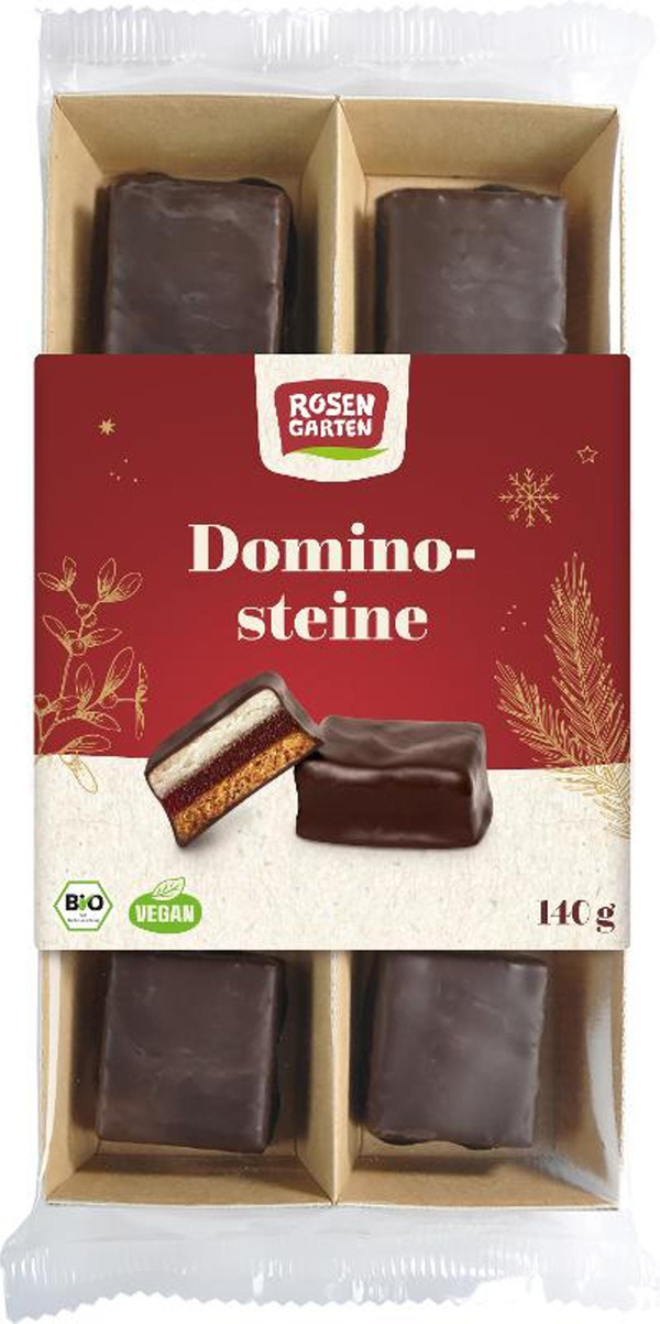 Produktfoto zu Dominosteine Zartbitter von Rosengarten