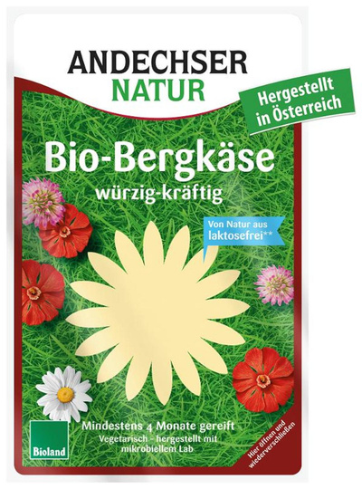 Produktfoto zu Bergkäse Scheiben von Andechser