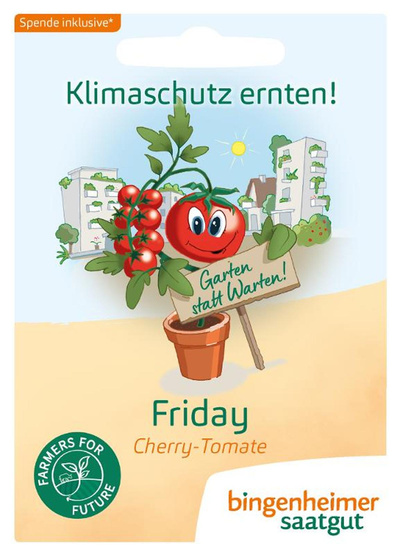 Produktfoto zu Saatgut Cherry-Tomate Fridays for Future von Bingenheimer Saatgut