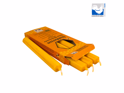 Produktfoto zu Stabkerzen Bienenwachs natur