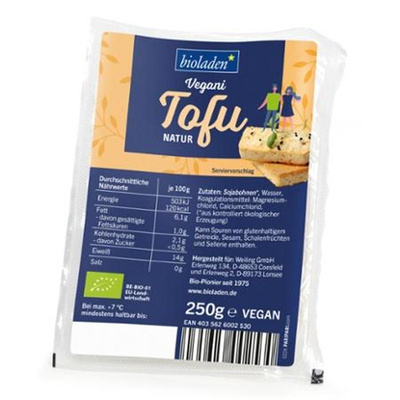 Produktfoto zu Tofu natur VEGANI von bioladen