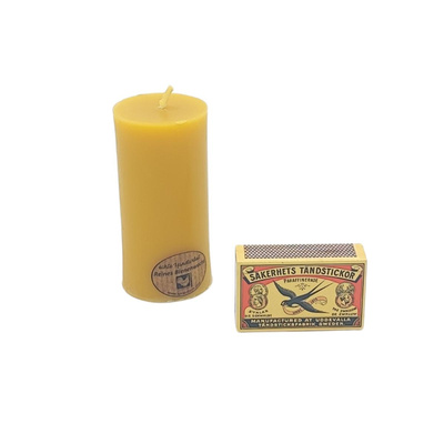 Produktfoto zu Natur Bienenwachskerze 95x45mm