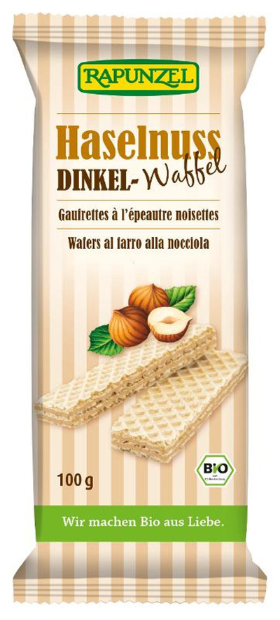 Produktfoto zu Dinkel - Haselnusswaffeln von Rapunzel