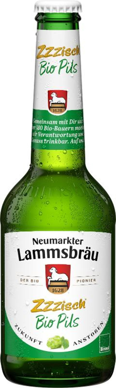 Produktfoto zu 10er Kasten Lammsbräu Bio-Pils Zzzisch