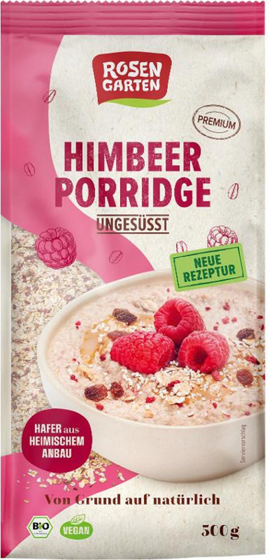 Produktfoto zu Himbeer Porridge von Rosengarten