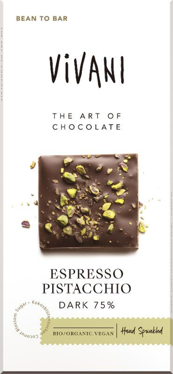 Produktfoto zu Espresso Pistacchio Dark von Vivani