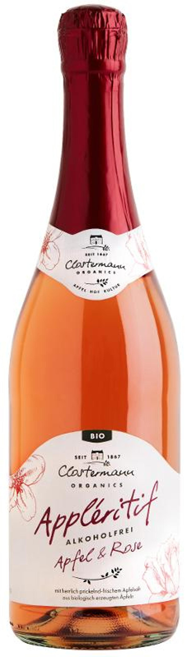 Produktfoto zu 6er Kiste Appleritif Apfel & Rose von Clostermann
