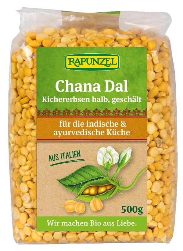 Produktfoto zu Chana Dal - Halbe Kichererbsen von Rapunzel