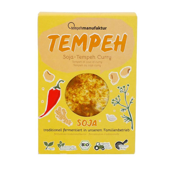Produktfoto zu Tempeh Soja Curry vom tempehmanufaktur