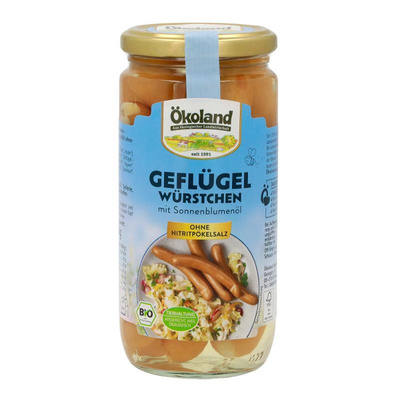 Produktfoto zu 6 Geflügelwürstchen im Glas von Ökoland