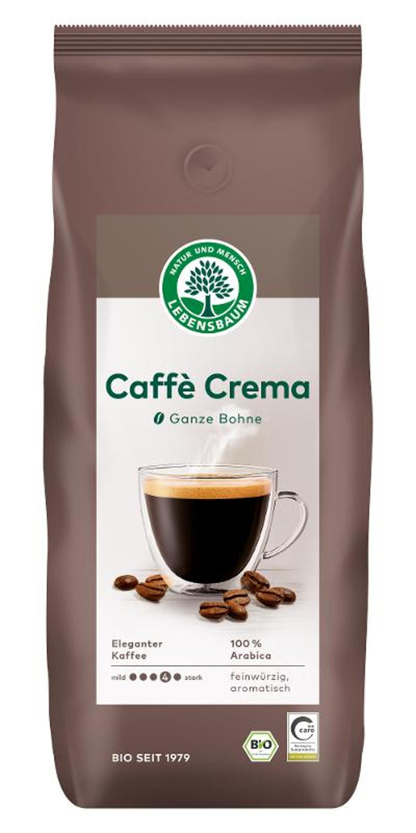 Produktfoto zu Caffè Crema ganze Bohne von Lebensbaum