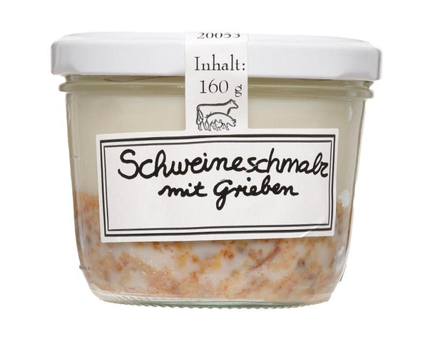Produktfoto zu Griebenschmalz im Glas von Schröder´s Bio Fleisch- und Wurst