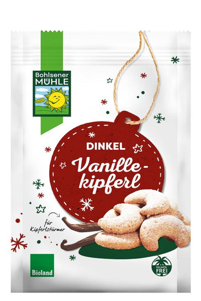 Produktfoto zu Dinkel-Vanillekipferl Weihnachtsedition von Bohlsener Mühle