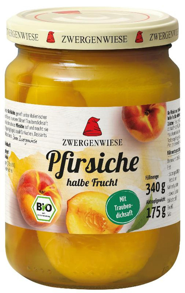 Produktfoto zu Halbe Pfirsiche im Glas von Zwergenwiese