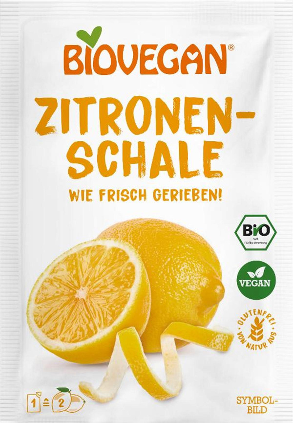 Produktfoto zu Geriebene Zitronenschalen von Biovegan