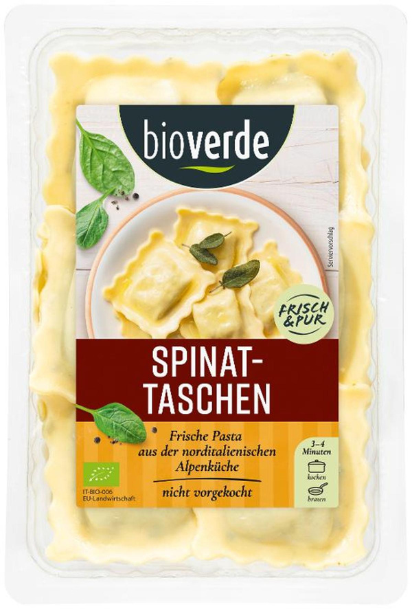 Produktfoto zu Spinattaschen von bio-verde