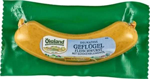 Produktfoto zu Geflügel Fleischwurst von Ökoland