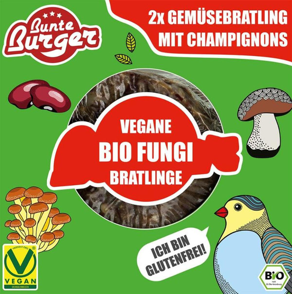 Produktfoto zu Green Forest Funghi-Style Burger von Bunte Burger