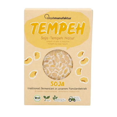 Produktfoto zu Tempeh Soja Natur von Tempehmanufaktur