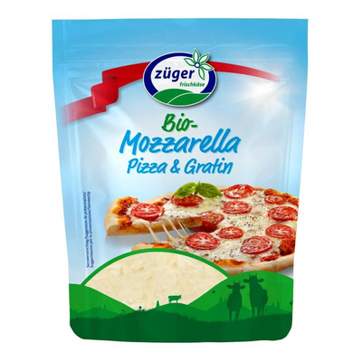 Produktfoto zu Mozzarella, gerieben, 40% von Züger Frischkäse AG