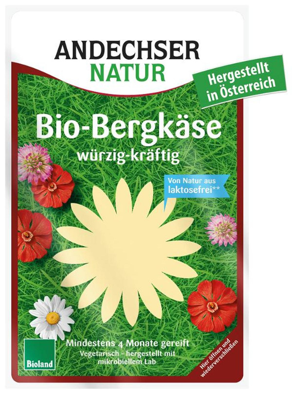 Produktfoto zu Bergkäse Scheiben von Andechser