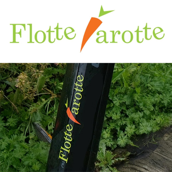Produktfoto zu Flotte Karotte Fan-Aufkleber - für eher dunkle Fahrräder