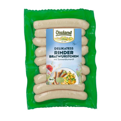 Produktfoto zu Delikatess Rinder-Bratwürstchen von Ökoland