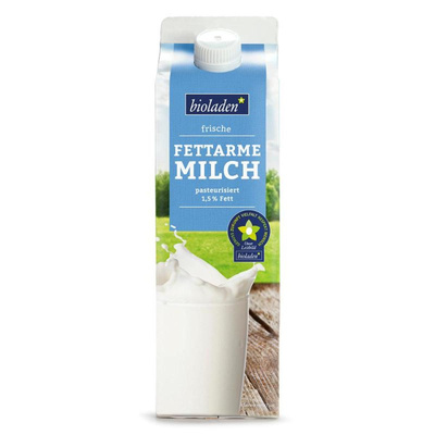 Produktfoto zu Frische fettarme Milch 1,5% von bioladen