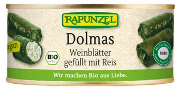 Produktfoto zu Dolmas Weinblätter gefüllt mit Reis von Rapunzel