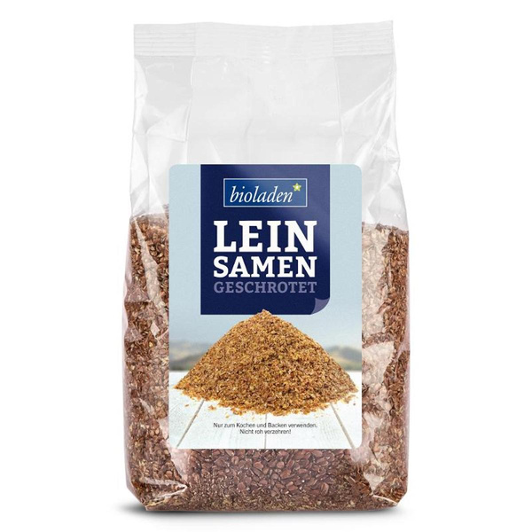 Produktfoto zu Leinsamen geschrotet von Bioladen